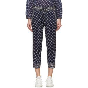 ❤️ ISABEL MARANT ETOILE LOLI BANDANA BOHEMIAN DRAWSTRING CASUAL COTTON PANTS